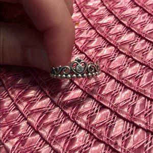 PRINCESS TIARA PANDORA RING SIZE 8.5
